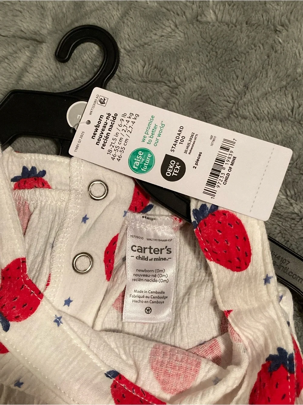 NWT Cat & Jack & Carter’s newborn baby girl lot!